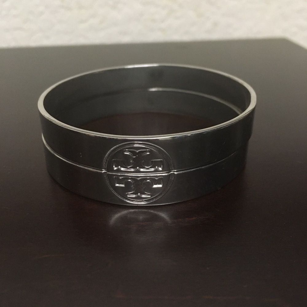 Tory Burch stacked bangle bracelets